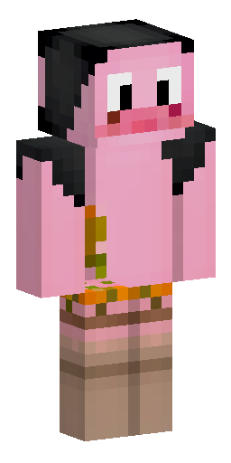 Скин Майнкрафт: Осенний хэллоуинский Minecraft-скин розовой свинки. Сохрани розовую…