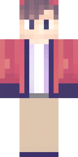 Скин Майнкрафт: Pixel art portrait of a young man shown from the chest up, centered…