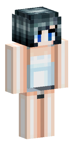 Скин Майнкрафт: Скин девушки для Minecraft. Белоснежная, очень светлая кожа. Фигура…