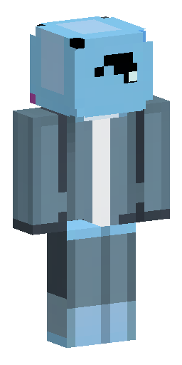 Скин Майнкрафт: Скин для Minecraft, пиксель-арт 64x64, гуманоидный персонаж из сине…