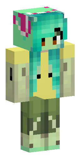 Скин Minecraft. Милая зомби-девочка, бледно-мятная кожа. Однотонная оливковая… Скин Майнкрафт: Скин Minecraft. Милая зомби-девочка, бледно-мятная кожа. Однотонная оливковая…