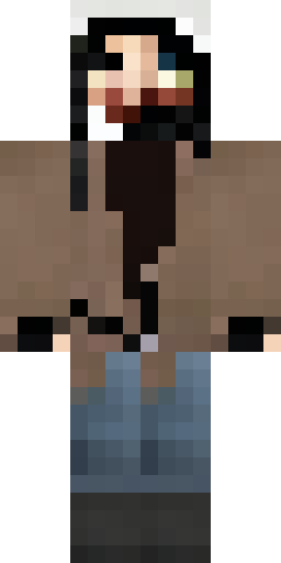 Скин Майнкрафт: Скины Minecraft: сталкер-мутант в грязном рваном капюшоне ржаво-кор…