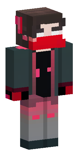 Скин Майнкрафт: Steve character with dark brown hair, but customized for an anarchy…