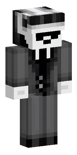 Скин Майнкрафт: strict monochrome palette (pitch black, stark white, charcoal grey)…