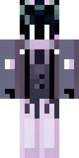 Скин Майнкрафт: Тёмный готический персонаж-мотылёк в стиле Minecraft pixel art. Гла…