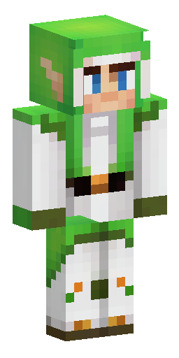 The priest is an elf in a light robe and a hood on his head from be… Скин Майнкрафт: The priest is an elf in a light robe and a hood on his head from be…