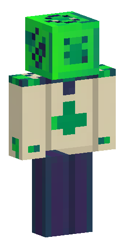 Скин Майнкрафт: The skin consists of green dice, with a clover symbol hanging on th…