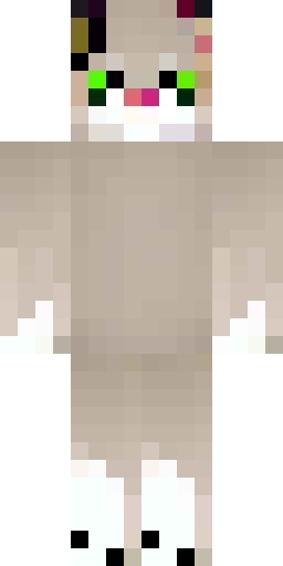 Скин Майнкрафт: This character is a cute anthropomorphic cat with a fluffy tail and…