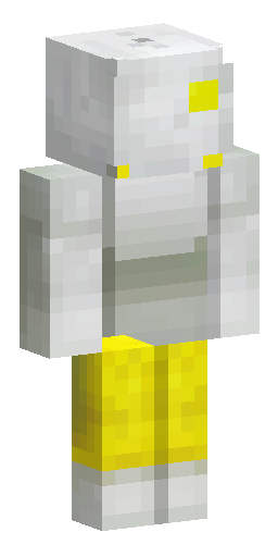 White skin, with yellow arms and head, with a white unusual and abs… Скин Майнкрафт: White skin, with yellow arms and head, with a white unusual and abs…