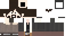 Развёртка скина Майнкрафт: Мужской персонаж в стиле Minecraft с квадратной головой и пиксельной…