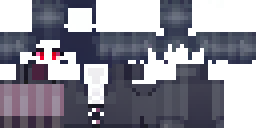 Развёртка скина Майнкрафт: Female vampire character for a Minecraft skin. Pale, almost…
