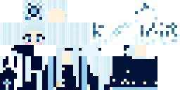 Развёртка скина Майнкрафт: Minecraft skin, girl EliaDark, New Year theme, snow queen. Full body…