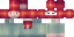 Развёртка скина Майнкрафт: red and black man with red hair