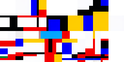 Развёртка скина Майнкрафт: Skin for Minecraft, abstract art, style of Piet Mondrian and Kazimir…