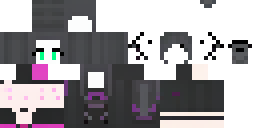 Развёртка скина Майнкрафт: A detailed 64x64 pixel art image of a multi-layered female Minecraft…