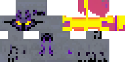 Развёртка скина Майнкрафт: Minecraft skin, dark theme, 64x64 flat pixel texture, no shading…