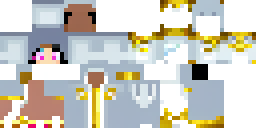 Развёртка скина Майнкрафт: This Minecraft skin has an angelic, heavenly aesthetic with a soft…