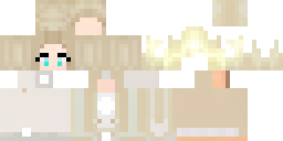 Развёртка скина Майнкрафт: An angelic Minecraft skin with a soft, elegant appearance. It…