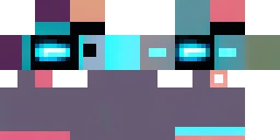 Развёртка скина Майнкрафт: Cyberpunk Minecraft skin, mysterious guy with a glowing tech mask…