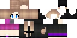 Развёртка скина Майнкрафт: Minecraft female skin, cute girl, slim model, split head and long…