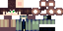 Развёртка скина Майнкрафт: Minecraft-скин в воксельном стиле. Большая квадратная голова с…
